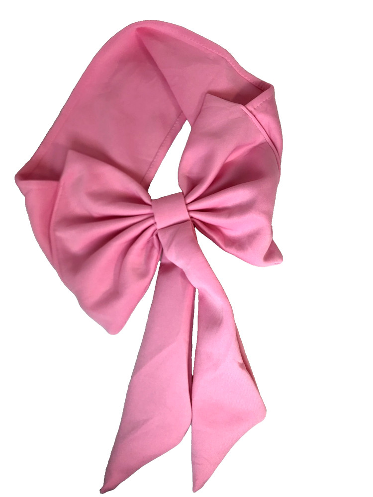 Spandex Chair Sashes Pink Pre Tied Bows Banquet Wedding Party Decoration 10 Pcs