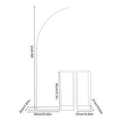 Ballon Stand+2Flower Stands Arch Backdrop Stand for Parties Wedding Flower Stand