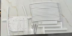 Balloon Arch Making Kit including 7ft Round Metal Arch with over 400 pcs