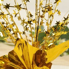 6 Gold Metallic Star Foil Spray Centerpiece Table Decoration Party Decorations