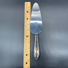 Vintage Wedding Decor 1970s Cake Topper Bride Groom Knife Server Paper Bells
