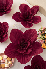 12″ 3D Paper Flower Decoration for Party, Wedding Decoration, Background Wall, N