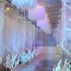 Bead Curtain Wedding Party Decor Stage Tree Bead Chain Chandelier Crystal String