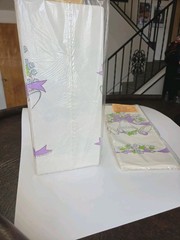 2 Vintage Party Table Covers Wedding Bells Chapel Retro 80s Bridal Paper Art