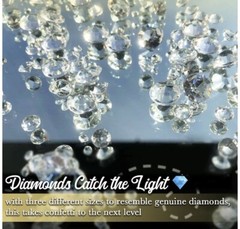 New Luxury Clear Acrylic Diamond Table Confetti Party & Wedding Decorations