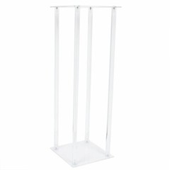 2Pcs Acrylic Flower Stand Column Vase Rack Centerpieces Tabletop Wedding Decor