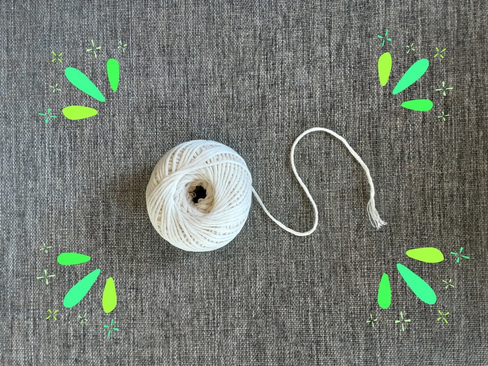 50m 100% Cotton White Twine String Cord Art Crafts Rope Packing Materials 2pack