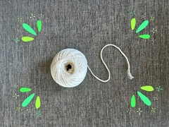 50m 100% Cotton White Twine String Cord Art Crafts Rope Packing Materials 2pack