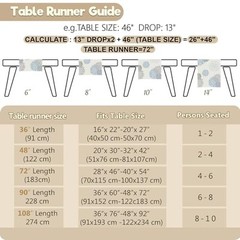 Table Runner Wild Dahlia Pinnata Flower Table 13 x 48 Inch Light Blue Grey