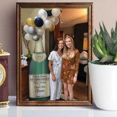 Personalized Life Size Champagne Bottle Sign – Wedding, Shower, Engagements