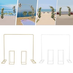 White/Gold Balloon Stand with Flower Stands Metal Wedding Stand Wedding Decor