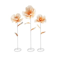 3pc Artificial Flowers Giant Artificial Flower Decoration for Wedding Background
