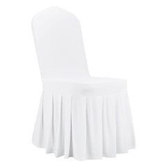 Uimoso 30PCS White Stretch Spandex Chair Covers for Wedding, Parties, and Dining