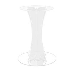 2pcs 60cm Clear Acrylic Centerpieces Flower Vase Wedding Anniversary Party Decor
