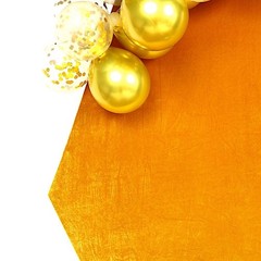8 feet GOLD Fitted Velvet Hexagon Backdrop STAND COVER Party Decorations