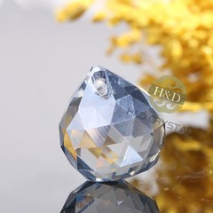 20MM Crystal Glass Lamp Ball Prisms Chandelier Wedding Decor Suncatcher Pendants