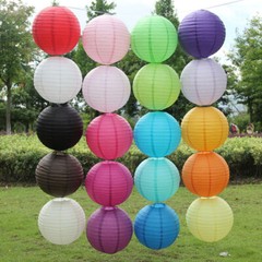 5 Pcs 8″ – 16″ Paper Lanterns Xmas Christmas Party Wedding Festival Decoration