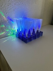 Amylove Mini Fiber Optic Lamp LED Light Color Changing Table Centerpiece