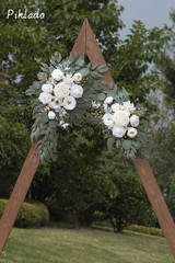Faux Arch Flower Swag Set of 2 for Wedding Welcome Signs Floral Swag Wedding Rec