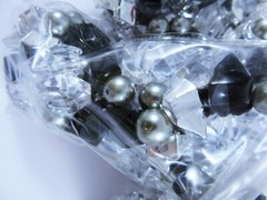Decorative Bowl Fillers Table Scatters Acrylic Clear Black Silver 6 Packages