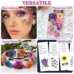 170Pcs+ Real Dried Pred Flowers Leaves Petals for Crafts-Beautiful