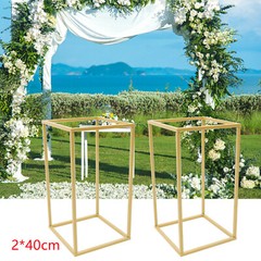 2* Floor Flower Stand Metal Display Stand Golden Wedding Party Flower Stand NEW