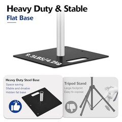 Pipe and Drape Backdrop Stand,8ft x 10ft Backdrop Stand, Adjustable Metal