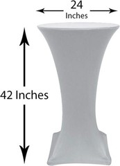 YCC- Highboy Cocktail 24″D x 42″H Stretchy Spandex Table Cover for Events