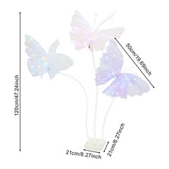Butterfly Stand With Led Lights Artificial Butterfly Wedding Party Aisle Decor