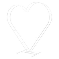 Dual Tube Metal Wedding Arch Backdrop, Heart-Shaped Wedding Arch Stand,