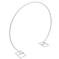 Metal Round Wedding Backdrop Stand Free Standing Falling Curtain Arch Venue Deco