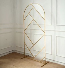Gold 7 feet Metal Round Top Geometric Wedding BACKDROP STAND Party Decorations