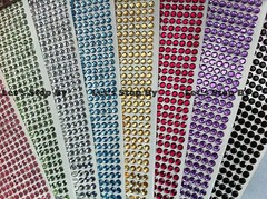560pcs 3mm Adhesive Diamond Crystal Bling Decoration Sticker DIY Wedding Floral
