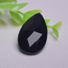 10pcs/lot Black Glass Crystal Prisms Pendants Chandelier Part Lighting Hang Drop