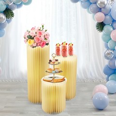 3pcs Flowers Stand, Dessert Table, Columns Display for Wedding Party Garden