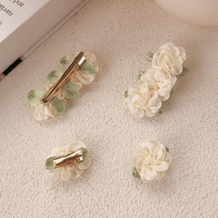 12 Pcs White Mini Rose Hair Clip Jasmine Flower Hair Clip Hair Barrettes Head…