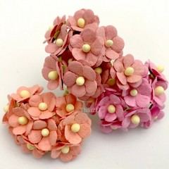 5/8″-1.5cm Mixed 3 Cottage Paper flower Wedding Card Scrapbook Craft (S10m)