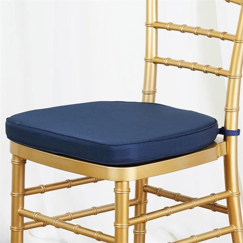 Navy Blue POLYESTER CUSHION for CHIAVARI CHAIR Wedding Ceremony Decoration