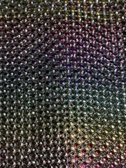 Rainbow Sparkle 6”x 8’ Diamond Mesh Wrap Roll Rhinestone Crystal Ribbon