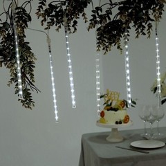 8 pcs Clear 96-Inch LED Tube Meteor Rain Event Lights PArty Garlands Decorations