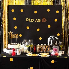 Pre-Strung Old As Glitter Banner – Funny Retirement Decorations for Men and W…