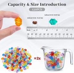 Large Multicolored Acrylic Fake Gems – Ideal Vase Fillers & Table Scatter