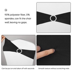 100PCS Wedding Chair Decorations Stretch Chair Bows and Sashes for Party Cere…