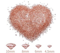 Crystals Diamonds Vase Fillers-4 Size Rhinestones Rose Gold Table Confetti Decor
