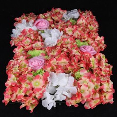 Rose &Hydrangea Flower Wall Panel For Filming Wedding Party Backdrop Flower Wall