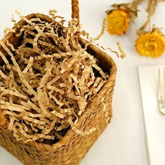 8 oz Natural Kraft Crinkle Paper Shred Basket Gift Box Filler Party Decorations