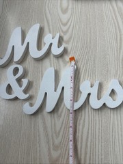 Mr. And Mrs. Sign – Table Top Wood Decor For Wedding Or Celebration