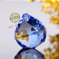 20MM Crystal Glass Lamp Ball Prisms Chandelier Wedding Decor Suncatcher Pendants