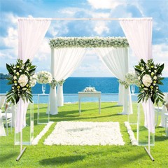 Heavy Duty Wedding Backdrop Stand Party Background Drape Support Adjustable Kit