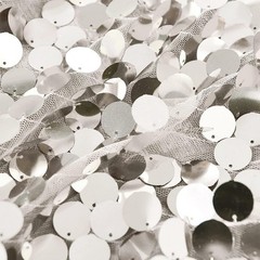 HH 9x9FT Big Silver Sequin Backdrop Curtains,Shimmer Sequin Fabric Photograph…